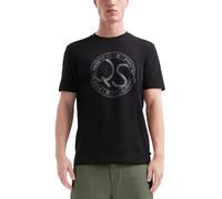 QS Basic Rundhals T-Shirt mit Frontdruck
