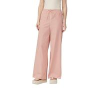 Baumwoll-Streifenhose mit weitem Bein | QS x Sarah & Tini 44 orange 2163571.20G0.44