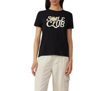 Baumwollshirt mit Frontprint S schwarz 2167421.99D1.S