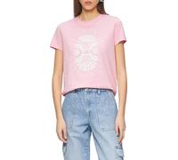 Baumwollshirt mit Frontprint S Rosa 2165280.41D1.S
