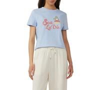 QS Baumwollshirt mit Frontprint