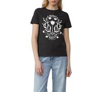 Baumwollshirt mit Frontprint L schwarz 2165280.99D0.L