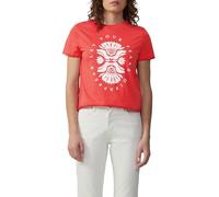 Baumwollshirt mit Frontprint S rot 2165280.31D1.S