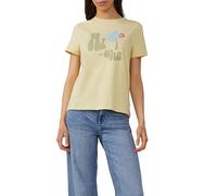 QS Baumwollshirt mit Frontprint vanille M