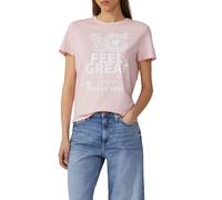 Baumwollshirt mit Frontprint M pink 2165356.41D0.M