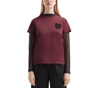 Baumwollshirt mit kleinem Frontprint XS rot 2172073.39D0.XS