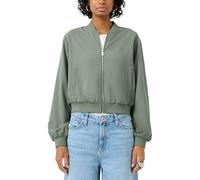 Bomberjacke QS, Damen, Gr. M (38), light olive, Web, Obermaterial: 80% Polyester, 16% Viskose, 4% Elasthan, unifarben, lässig geschnitten hüftlang, Rundhals, elastischer Bund, Jacken Bomberjacke (5163