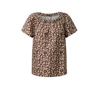 Viskosemix-Bluse mit Carmenausschnitt 36 braun|beige 2181029.89A1.36