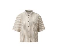 Luftige Streifenbluse aus Baumwolle 44 braun|beige 2180766.89G0.44