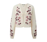 Bestickte Blusenjacke aus Musselin 40 creme|mehrfarbig 2180774.0200.40