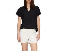 Blusenshirt aus Popeline 36 schwarz