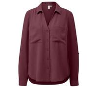 Crêpebluse mit Turn-up-Ärmel 38 rot 2170001.3900.38