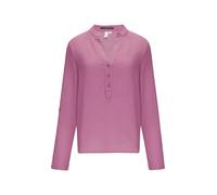 QS Regular Fit Bluse aus Viskose-Mix mit Leinen-Anteil in Lila, Größe 40