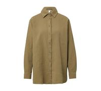 s.Oliver Hemdbluse 2165941 (7854) aus Musselin Oversize Langarm Olive Größe 38