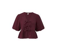Musselin-Bluse mit Schößchen und Ballonarm 34 rot 2180773.4923.34