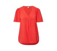 Feminine Kurzarmbluse aus Viskose 36 rot 2163525.3103.36