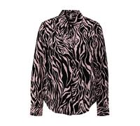 Gemusterte Bluse aus Viskosemix 38 schwarz|pink 2169958.99A0.38