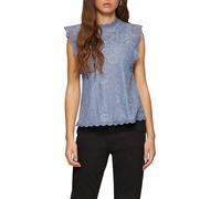 Blusentop aus Spitze L blau