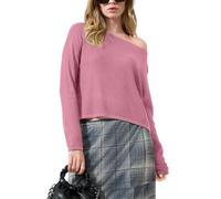 Q/S designed by - Rippstrick-Pullover pink - Gr. - XXL