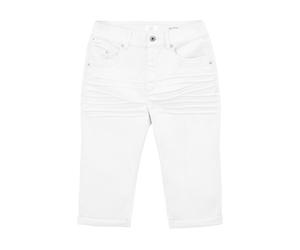 QS by s.Oliver Damen Caprihose (Weiß, 38)