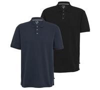 QS by s.Oliver Herren Poloshirt (DE/NL/SE/PL, Alphanumerisch, XL, Regular, Regular, Schwarz/Navy)