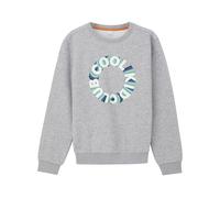 QS by s.Oliver Kinder Sweatshirt (grau/weiß/blau, L (164)) L (164)