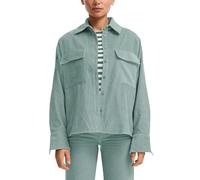 Cord-Overshirt mit Brusttaschen 40 türkis 2170002.6215.40