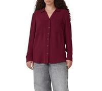 Crêpebluse mit Turn-up-Ärmel 50 rot 2174075.3900.50