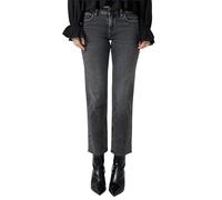 QS Cropped Jeans Catie/Slim Fit/Mid Rise/Relaxed Straight Leg