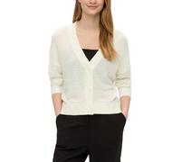 QS Damen 2143199 Strickjacke, Creme, XL