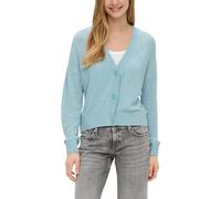 QS Damen 2143199 Strickjacke, Türkis, XXL
