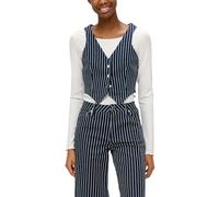 QS Damen 2143582 Jeansweste gestreift, 59Z0, 42