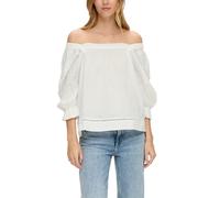 QS Damen 2143587 Bluse 3/4 Arm, Creme 0200, 42