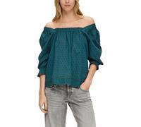QS Damen 2143587 Bluse 3/4 Arm, Petrol 6737, 36