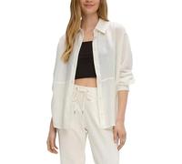 QS Damen 2143589 Bluse Langarm, Creme 0200, 36