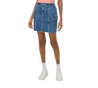 QS Damen 2144436 Jeansrock, Blau, 34