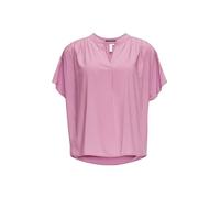 QS Blusenshirt mit V-Ausschnitt in Lila, Größe 36