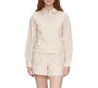 QS Damen 2146303 Bluse Langarm, beige|Creme 04G0, 36
