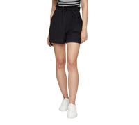 QS Loose Fit Shorts mit elastischem Bund in Black, Größe 34