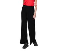 QS Damen 2147727 Hose mit Plisseefalten, Black 9999, 38