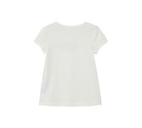 QS Damen 2147730 Sweatshirt mit Struktur, Creme, 38