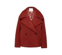 QS Damen 2148265 Caban Jacke aus Bouclé, Rot 3835, XL
