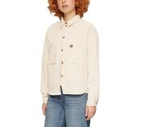 QS Damen 2151936 Cord Overshirt, Weiß 510, 40 EU