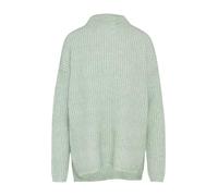 QS Strickpullover mit Stehkragen und Woll-Anteil in Hellgruen, Größe XL