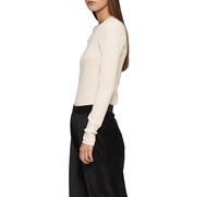 QS Damen 2158317 Rippshirt mit Spitzendetail (1er Pack)