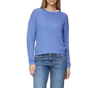 Baumwollmix-Pullover mit Strukturmuster L blau 2158550.5361.L