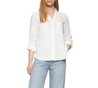 QS Damen 2162737 Bluse Mit Turn Up Ärmeln, Ecru, 32 EU