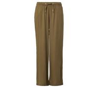 Leinenmixhose mit Gummizug und weitem Bein 42/30 Grün 2162961.7854.42_30