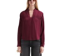 Feminine Bluse aus Viskose mit Smock-Detail 44 rot 2171216.3900.44