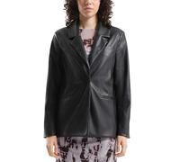 QS Damen 2174425 Blazer In Leder Optik, 9999_schwarz, 34 EU